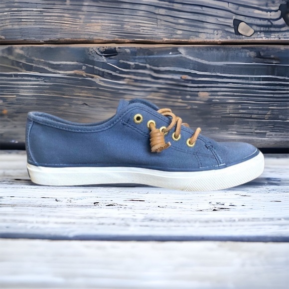 Womens Sperry Top Sider Canvas Boat Shoes - Picture 1 of 7